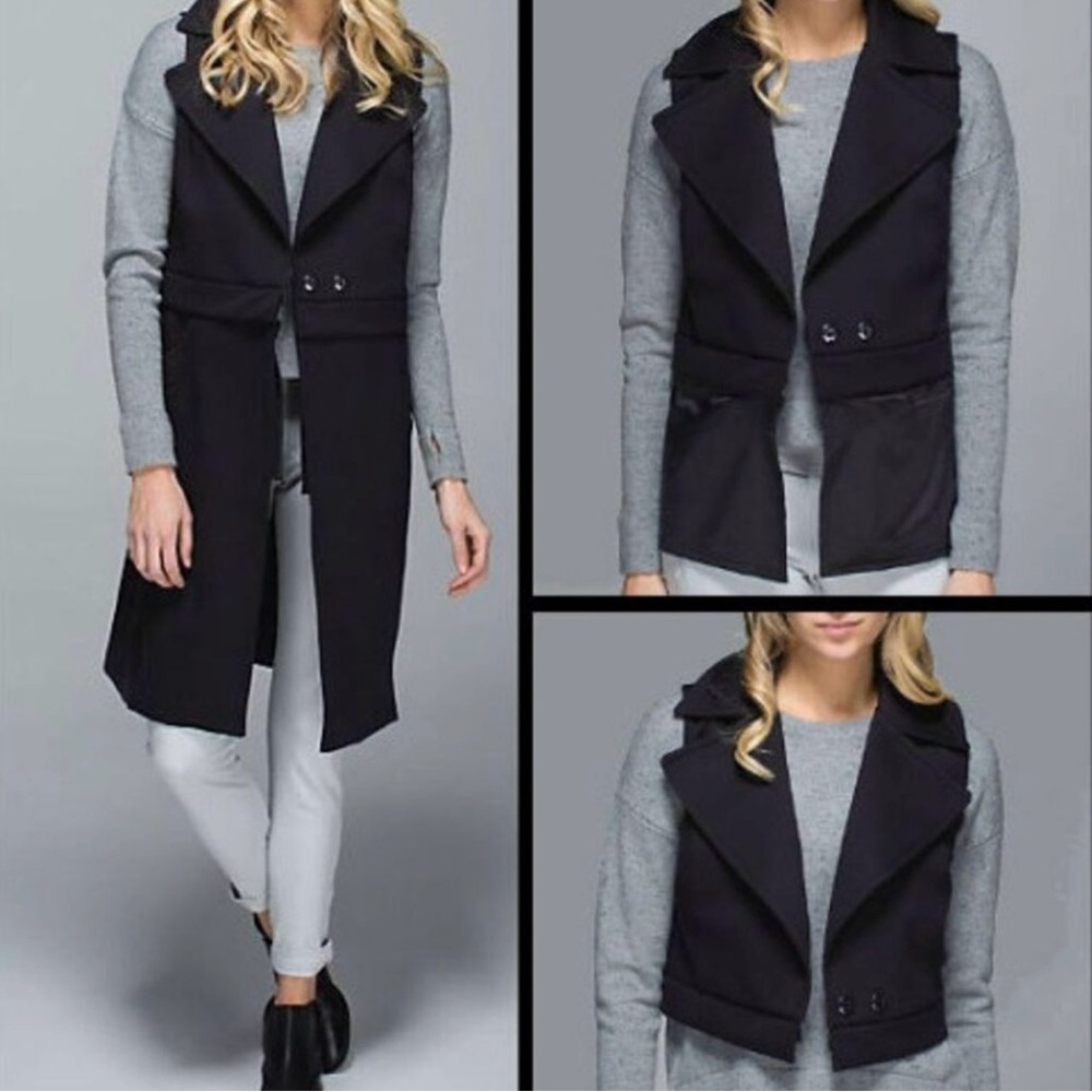 Lululemon Athletic Women’s 3 in 1 Black Quickchange Convertible Jacket